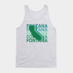 Fontana California Green Repeat Tank Top